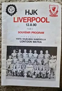 HJK Helsinki v Liverpool Football Programme 1990 - Picture 1 of 11