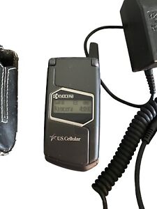 Kyocera SoHo KX1 / K4130 - Gray & Silver ( U.S. Cellular ) Very Rare Flip Phone