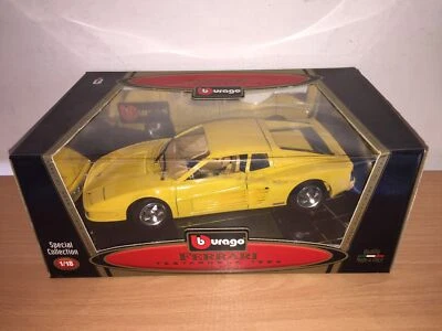 Bburago Burago 1:18 FERRARI TESTAROSSA 1984 GIALLA in Metallo cod. 3019 MIB - Immagine 1 di 3
