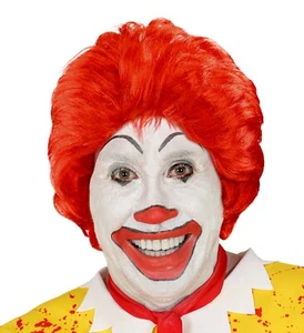 Perücke Ronald Clown rot Horror Clown Locken Halloween Karneval Fasching  - Bild 1 von 1