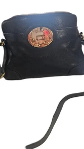 EMMA FOX Womens Black Leather Purse - Picture 1 of 13
