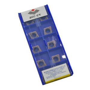10pcs(1pack) ZCC.CT CCMT09T304-EM YBG205 CCMT3(2.5)1-EM Carbide Inserts - Picture 1 of 10