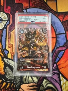 PSA 9 WarGreymon ST1-11 Digimon Card Game Top 8 prize PSA 9 - Picture 1 of 4
