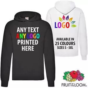 Personalised Hoodie Custom Printed Text Unisex Stag do Hen Workwear Top Gift - Picture 1 of 12