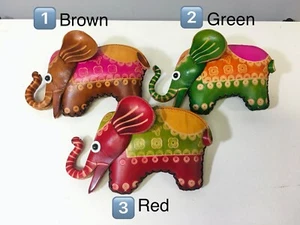 Bolso pequeño hecho a mano/cartera/bolsa de monedas/billetera- elefante - Imagen 1 de 2