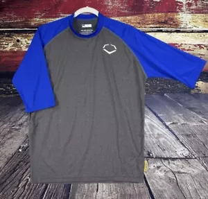 EvoShield Shirt Baseball Raglan 3/4 Sleeve Workout Practice Training Mens Small - Picture 1 of 11