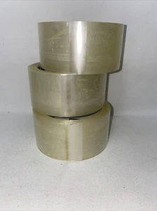 3 piezas de cintas de embalaje escocesas de uso general 1,88"W x 54,6 yardas transparentes nuevas - Imagen 1 de 4