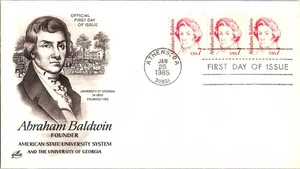 Abraham Baldwin American State University System Founder1985 First Day Cover FDC - Picture 1 of 1