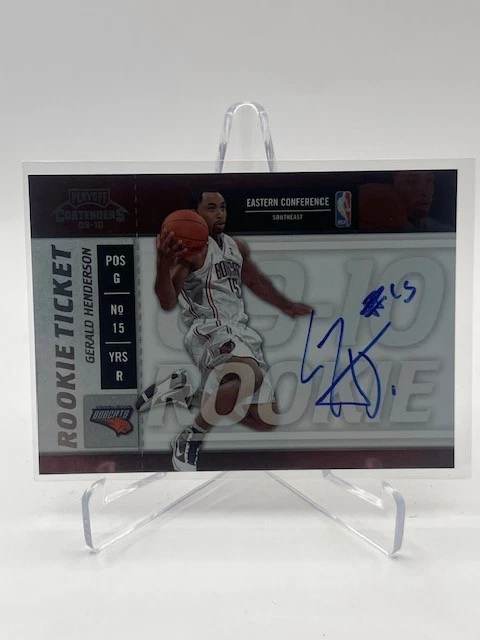 2009-10 PLAYOFF CONTENDERS GERALD HENDERSON RC TICKET AUTO #110 - Image 1 of 1