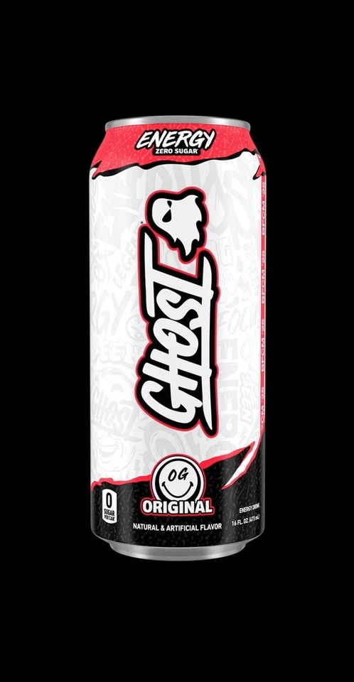 RARO GHOST ENERGY DRINK OG BFCM ESTILO DE VIDA AGOTADO SKINNED LIMITADO Foto 1 de 1