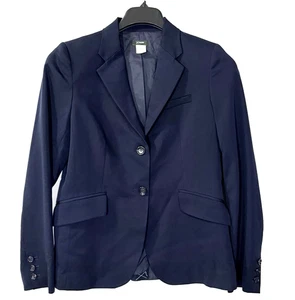 J. Crew Blazer Women Size 6 Navy 100% Wool Career Classic  Made In Japan - Picture 1 of 7