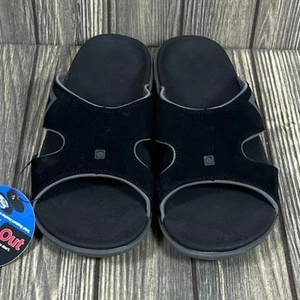 Spenco Kholo Total Support Ortho Slide Sandalen schwarz Inside Out Herren 10 Erholung - Bild 1 von 8