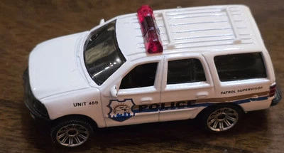 3" Ford Expedition SUV Police Patrol Supervisor Unit #489 1/64 MatchBox Truck - Image 1 of 4