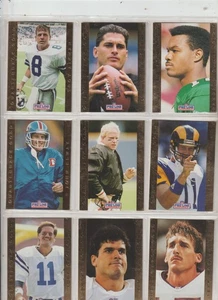 1992 PRO LINE COLL. FOOTBALL COMPLETE 18-CARD QUARTERBACK GOLD INSERT SET - Picture 1 of 2