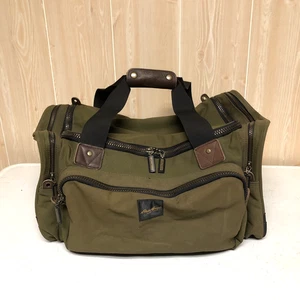 Bolso de mano de lona de cuero Eddie Bauer de colección paquete de gimnasio de lona para llevar - Imagen 1 de 17