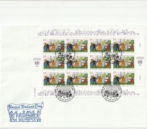 NATIONS UNIES LOT 2 FDC UN DAYS 23.10.1987 ETAT EXCELLENT - Foto 1 di 2