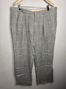 Vintage Woll Tweed Hose Herren 36x30 Fischgrät Plissee vorne Talon Trousers 90s - Bild 1 von 9