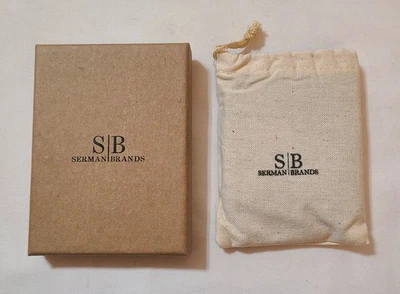 NWT Serman Brands Leather Wallet Mens Brown Bifold RFID Blocking ID CC Organizer - Image 1 of 4