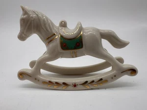 Lenox 1990 Schaukelpferd Weihnachtsschmuck oder Regal Sitter Made in USA - Bild 1 von 3