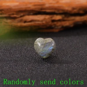 2 Stück Natürlicher Labradorit Mini Herz Handgeschnitzt Quarz Kristall Reiki Heilung - Bild 1 von 7