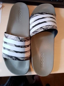 Adidas Adilette Shower Sliders Pebble - Picture 1 of 5