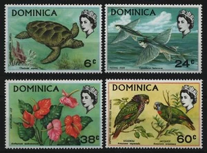 Dominica 1970 - Mi-N.o 296-299 ** - Estampillada sin montar o nunca montada - Fauna y flora - Imagen 1 de 1