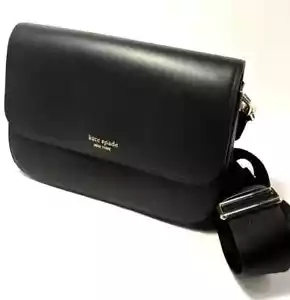 Bolso Bandolera Kate Spade Buddie Cuero Negro Mediano - Acabado Suave - Imagen 1 de 6