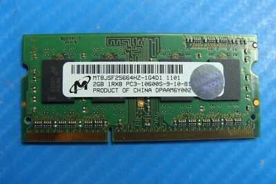 Toshiba L745-S4210 Micron 2Gb pc3-10600s Memory RAM So-dimm mt8jsf25664hz-1g4d1 - Image 1 of 2