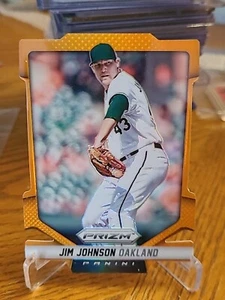 2014 Panini Prizm #106 Jim Johnson Orange Die Cut Nm/M #d 4/60 - Picture 1 of 2