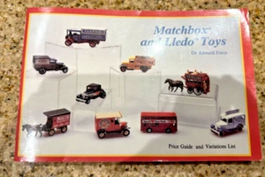 Matchbox and LIedo Toys 1988 Price Guide Book by Edward Force Schiffer Vintage - Picture 1 of 6