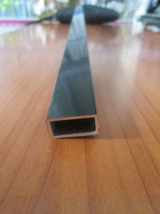 PROFILI IN ALLUMINIO VERNICIATO NERO TUBO RETTANGOLARE MM.20X10X1 DA MT 1 - Imagen 1 de 1