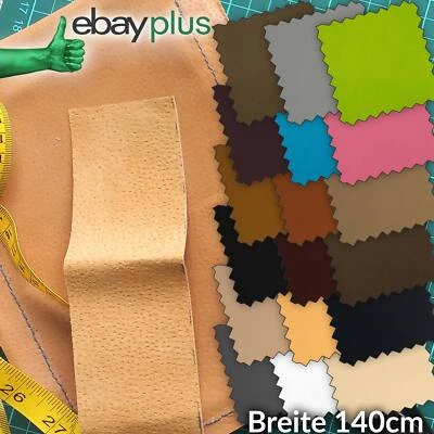 Kunstleder Lederimitat Meterware Stoff Leder Bezugsstoff Polsterstoff Nappa ANRO - Bild 1 von 4