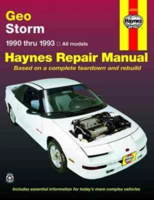 Manual Haynes Geo Storm 1990-1993 Taller Servicio y Reparación Gasolina - Imagen 1 de 4