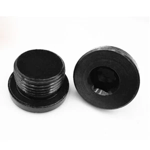 Flangia presa esagonale M10 M12 M14-M24 tappi idraulici tappo olio motore nero - Foto 1 di 3
