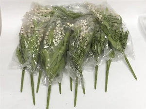 12 in. Lily of The Valley Artificial Flower Bush White - Pack of 11 - Bild 1 von 2