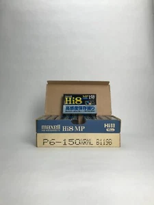 NOS Maxell Hi8 150 Minute 10pack 8mm Video cassette Tape Sealed P6-150XRML x10 - Picture 1 of 15
