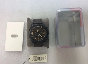 Fossil Latitude Chronograph braunes Armband Herrenuhr, neu mit Etikett, FS5751 - Bild 1 von 4