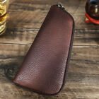 Genuine Leather Smoking Tobacco Pipe Case Lighter Bag Pipe Travel Holder Pouches