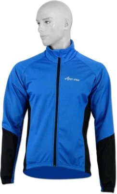 Mens Cycling Jacket Winter Thermal Fleece Windproof Windstopper Long Sleeve - Image 1 of 4