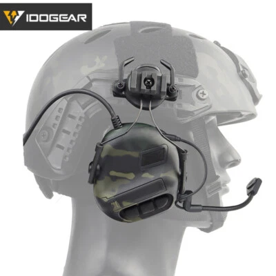 IDOGEAR Electronic Headset Ear Muffs For Helmet Military Noise Reduction Version