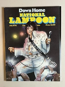 National Lampoon Magazine July 1976 Down Home Elvis Presley Portrait ~ Free SH - Picture 1 of 9