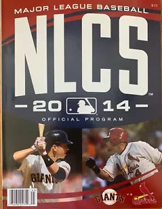2014 NLCS PROGRAM SAN FRANCISCO GIANTS ST. LOUIS CARDINALS MATT HOLLIDAY BACK - Picture 1 of 2