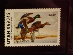 State Duck Stamp - Utah 1988 - UT-3 - Mallards - MNH - XF - Picture 1 of 1