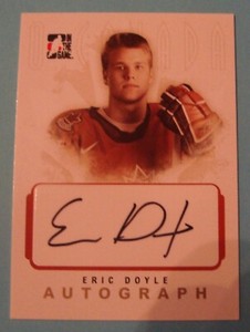 2007 08 ITG  O Team Canada A-ED Eric Doyle autograph  