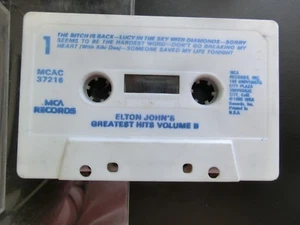 ELTON JOHN "Greatest Hits VOLUME II" Vintage CASSETTE no sleeve 1977 - Picture 1 of 2