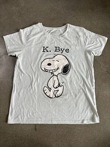 Peanuts Snoopy K. Bye T-Shirt sz Youth teen girl XXL (19) - Picture 1 of 5