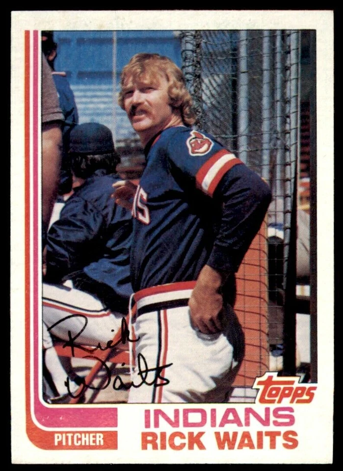 1982 TOPPS RICK WAITS . CLEVELAND INDIANS #573 - Image 1 of 2