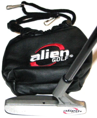 Pat Simmons Alien Golf Tutch Tour Blade Putter 35", RH with Ball Pouch - Image 1 of 4