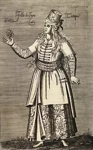 Fille Di Turco Prostituzione Incisione Turchia Joye Turchi Chalcondyle Xvii - Picture 1 of 3