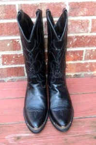 Laredo Men's Western Boot 12621 Black 9D Work Oil & Chem Resistant Metal Toe Cap - Picture 1 of 11